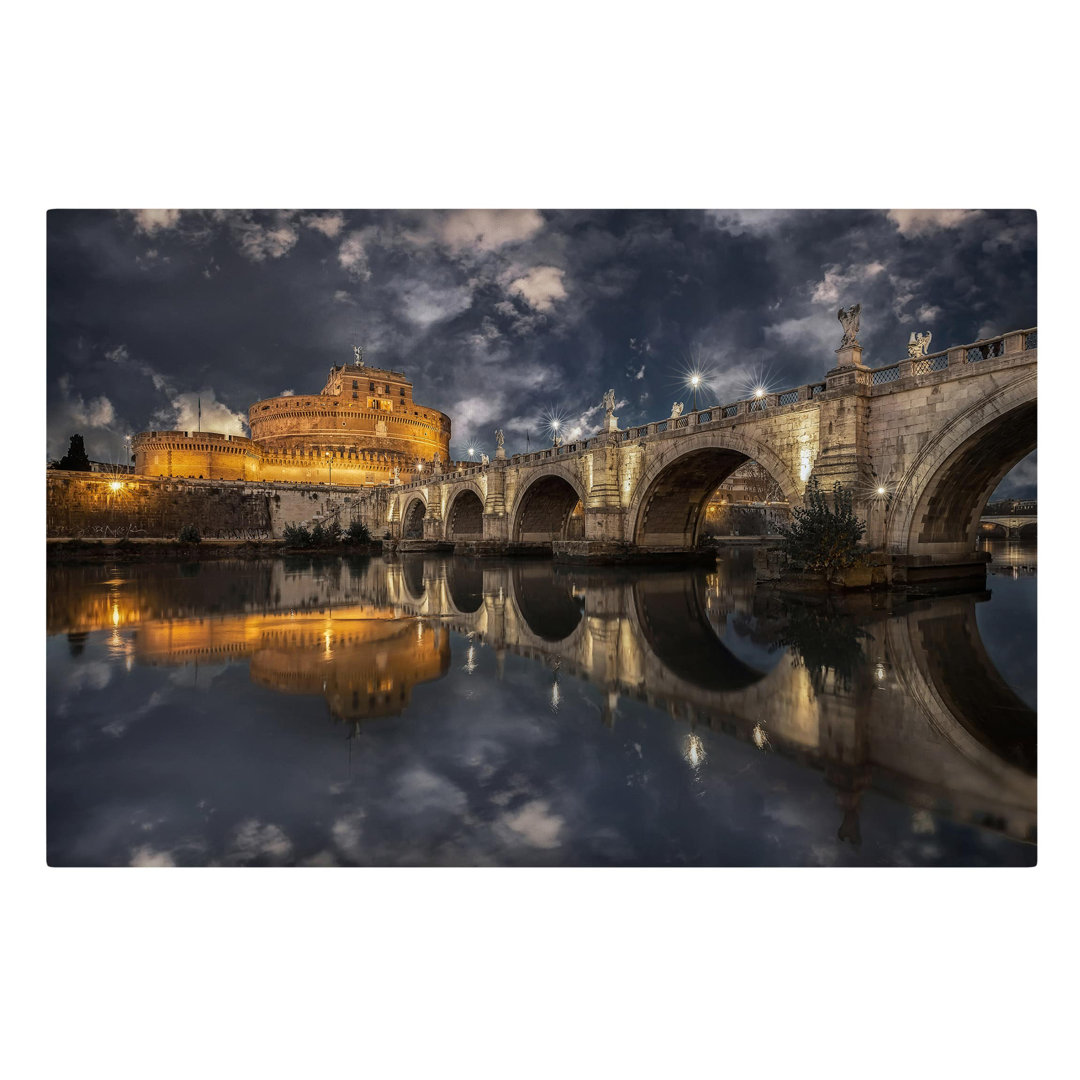 Leinwandbild Ponte Sant'angelo in Rom