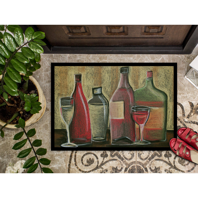 Paillasson d’extérieur antidérapant tonica Wine, Rectangle 2 pi x 3 pi