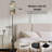  68.5" Standing Floor Lamp Serene Autumn Village Landscape Mountain Views Traditional Chinese Dimmable Metal Pole Lamp with Linen Lampshade LED Bulb Included