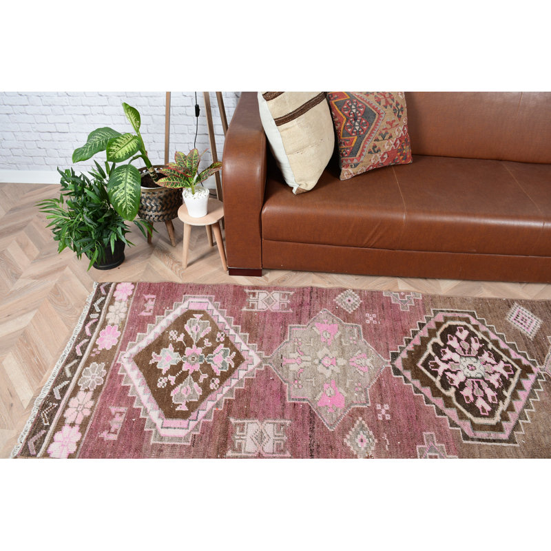 Tapis de couloir turc rétro fait à la main, de style Anatolien, idéal pour la décoration de salon avec un style bohème et un design unique