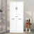 Laundry Cabinet With Two Laundry Baskets With Two Cloth Bags, Storage Cabinet With Doors And Drawer-109868436