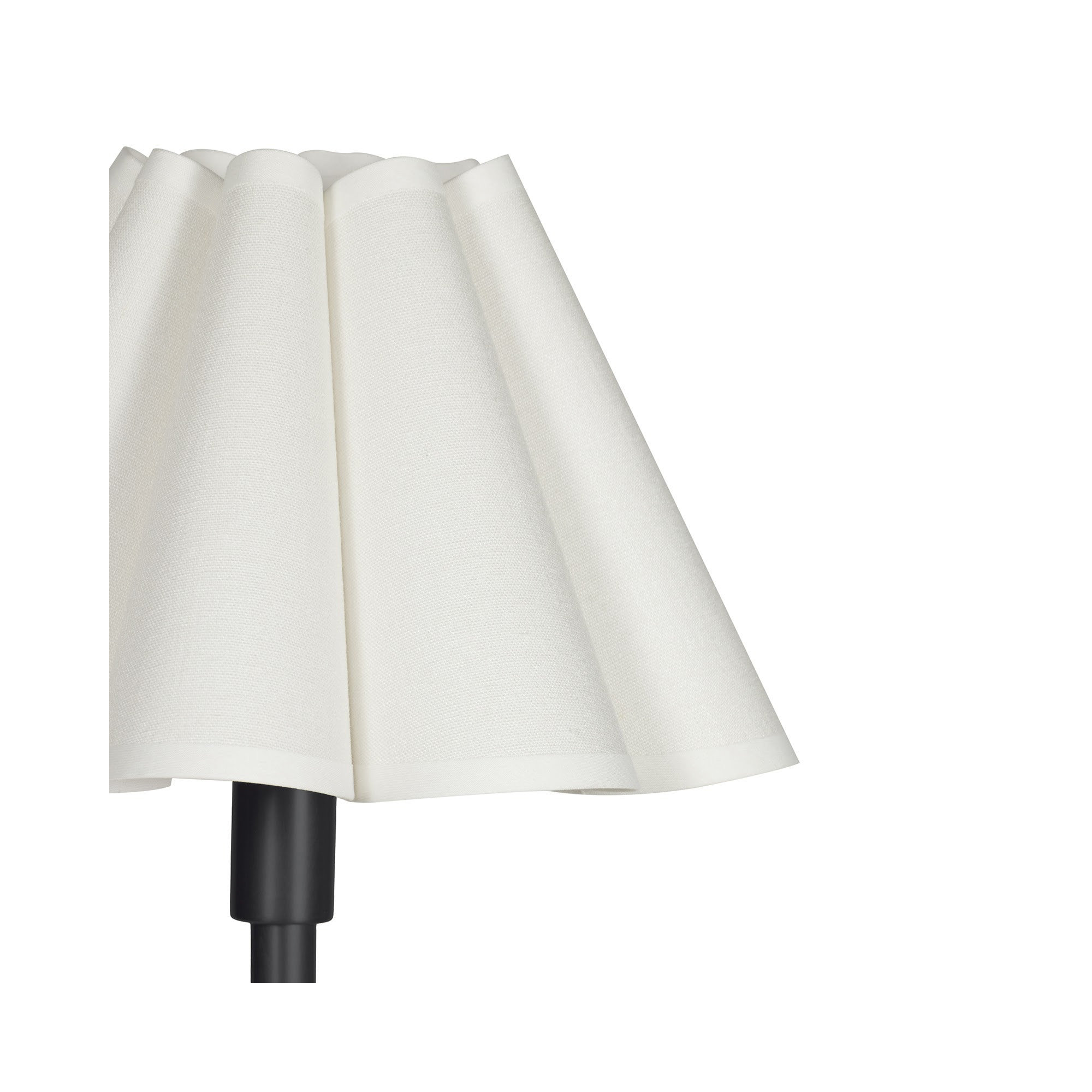 Polly Buffet Table Lamp, 28.25" H x 9.5" W x 9.5" D, Black, White