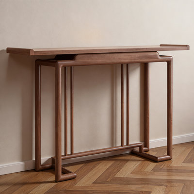 Console d'entrée en bois d'orme massif