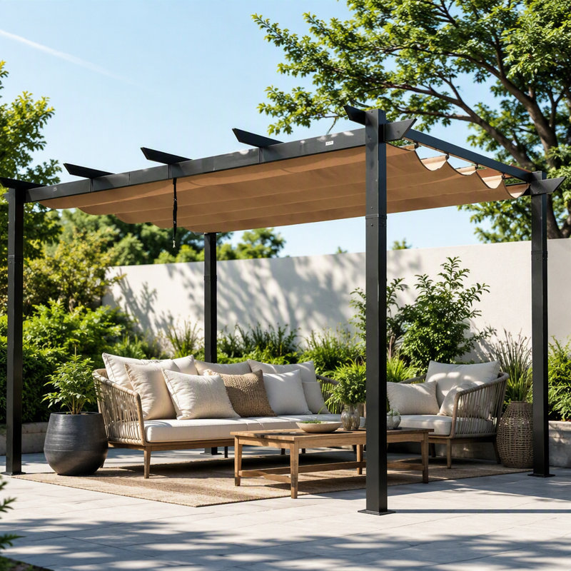 Outdoor 10 Ft. W Metal Patio Gazebo