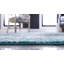 Tapis turquoise à motif géométrique Rizo-362419623