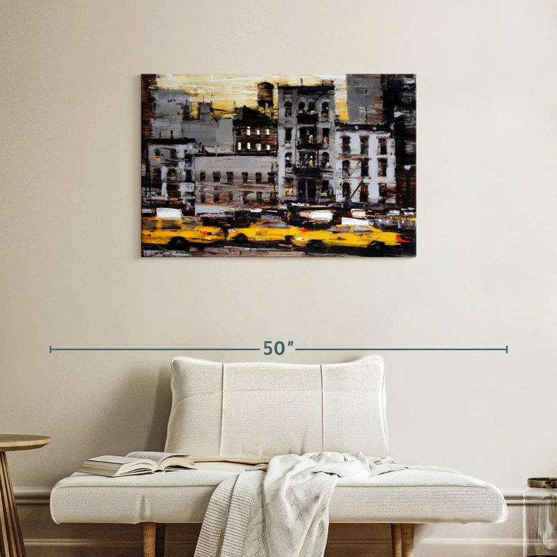Sireci Yellow Cabs, 24" H x 36" W