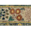 Tapis traditionnel en laine à motif floral orange 5 x 6