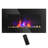 Herakleitos Black Electric Fireplace with 5118 BTU-983194968