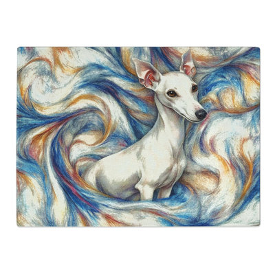 Whippet  Glass Chopping Board