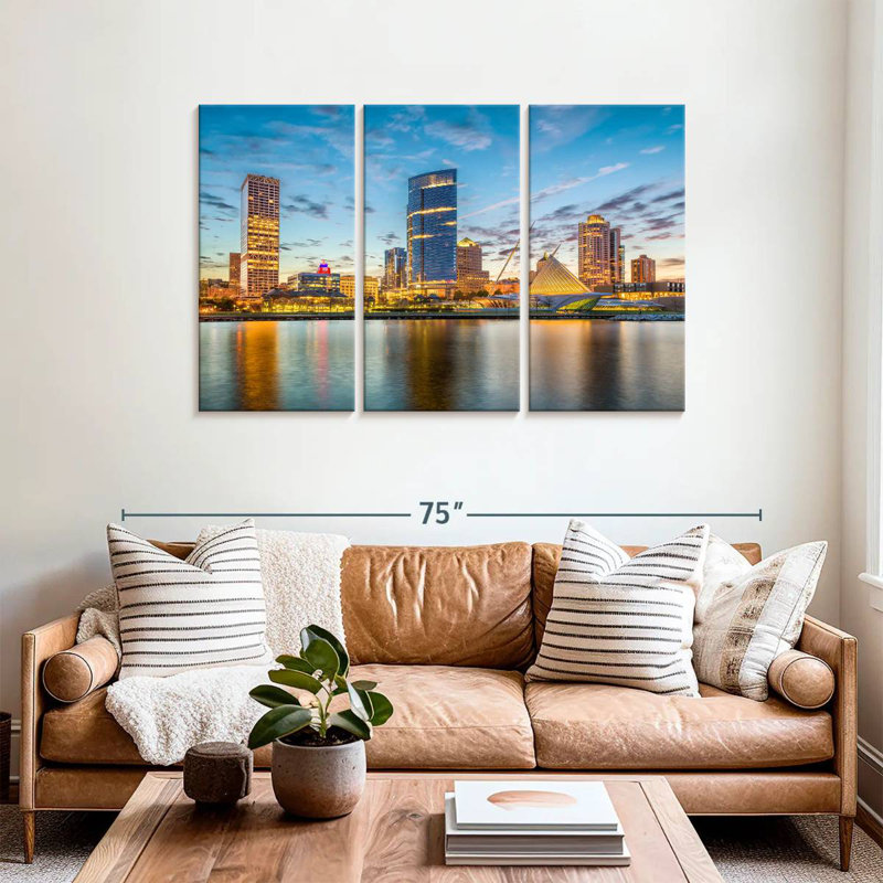 Senne Milwaukee Cityscape, 36" H x 57" W