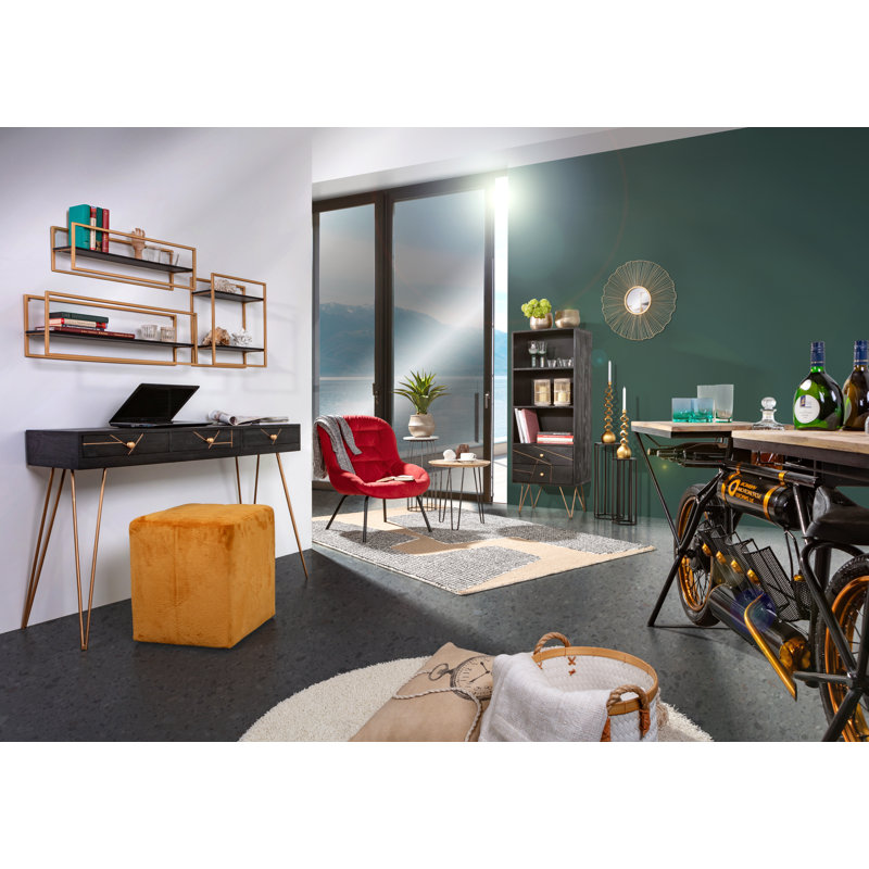 Camarillo Metal Accent Shelf, 25cm H x 70cm W x 18cm D