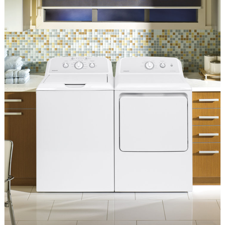 Hotpoint 3.8 Cu. Ft. Top Load Washer and Hotpoint 6.2 Cu. Ft. Electric Dryer