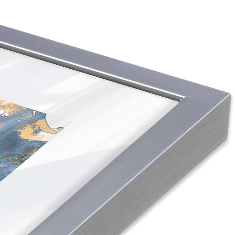 Ensemble de 2 impressions Inky Petal Splash, 20 po x 20 po, Impression encadrée, Chrome poli