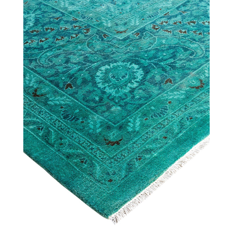 Overyed One-of-a-Kind Rectangle 10'3" X 14' Hand Knotted Area Rug