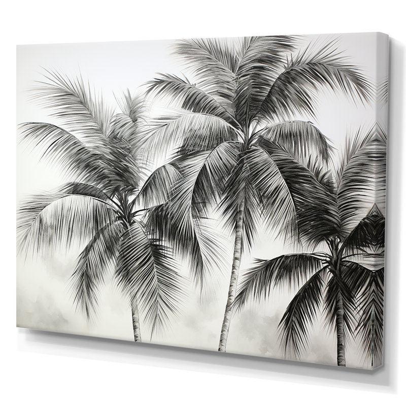 Palmier, désert, oasis II - palmiers, impression sur toile, Toile tendue, H 24 po x l 32 po x P 1 po