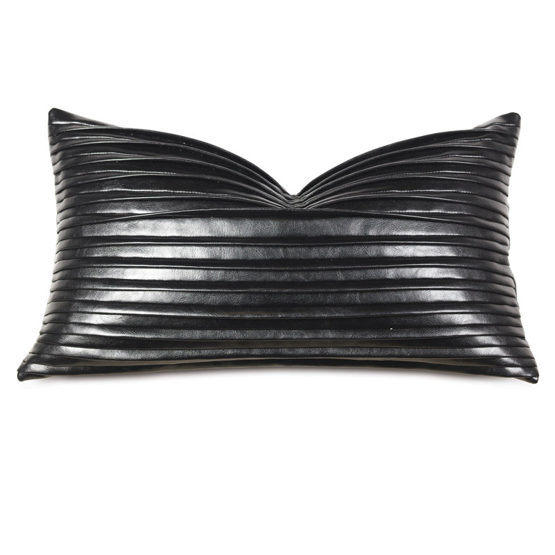 Housse et insert d'oreiller rectangulaire en similicuir Barclay Butera
