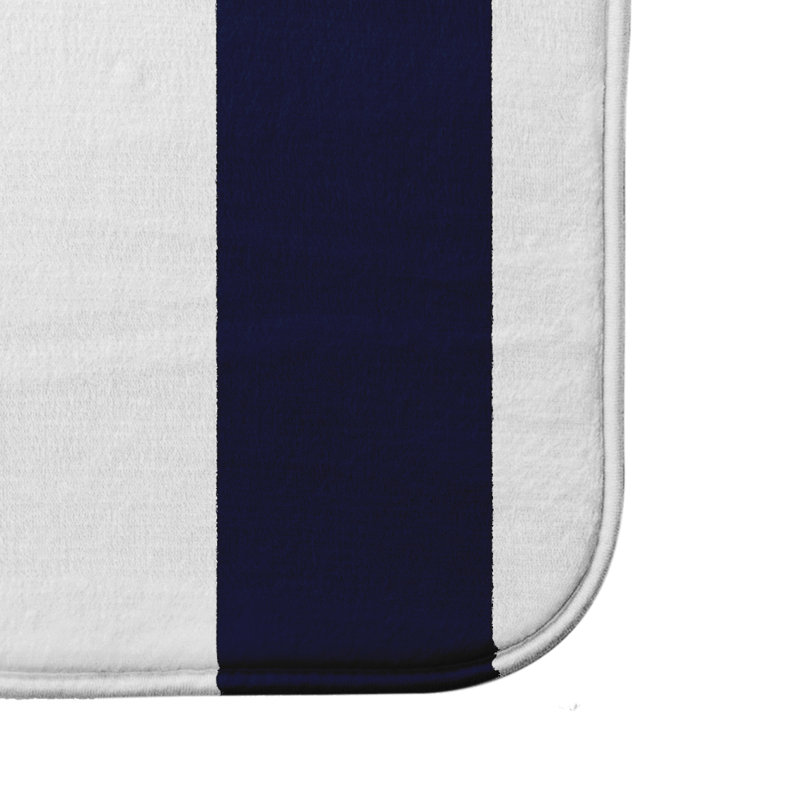 Tapis de bain Crowborough, l 24 po x L 17 po, Bleu marine
