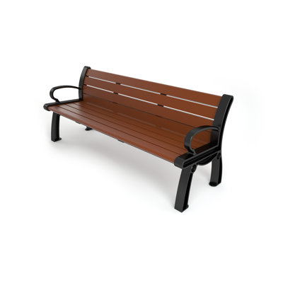 Banc de parc en plastique recyclé Heritage