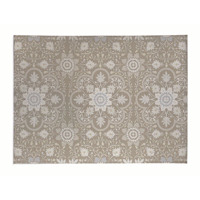 Tapis de cuisine Skyler, Rectangulaire 3 pi x 5 pi, Taupe
