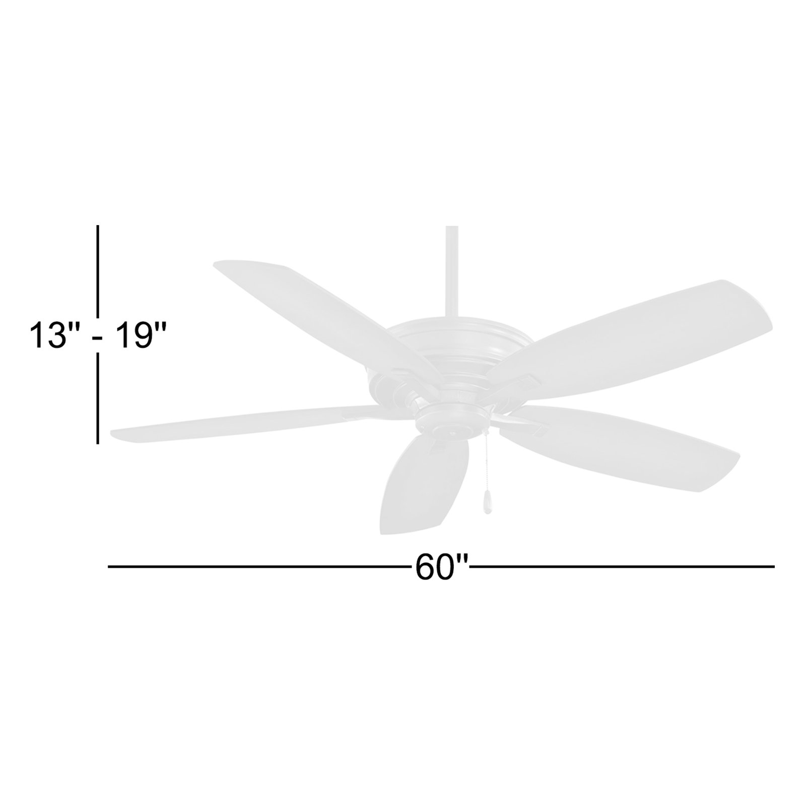 Kafe 60" Ceiling Fan, Kocoa with Natural and Dark Walnut Blades
