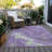 Machine Washable Indoor/Outdoor Cinead ACN1701 Purple Rug-104539911