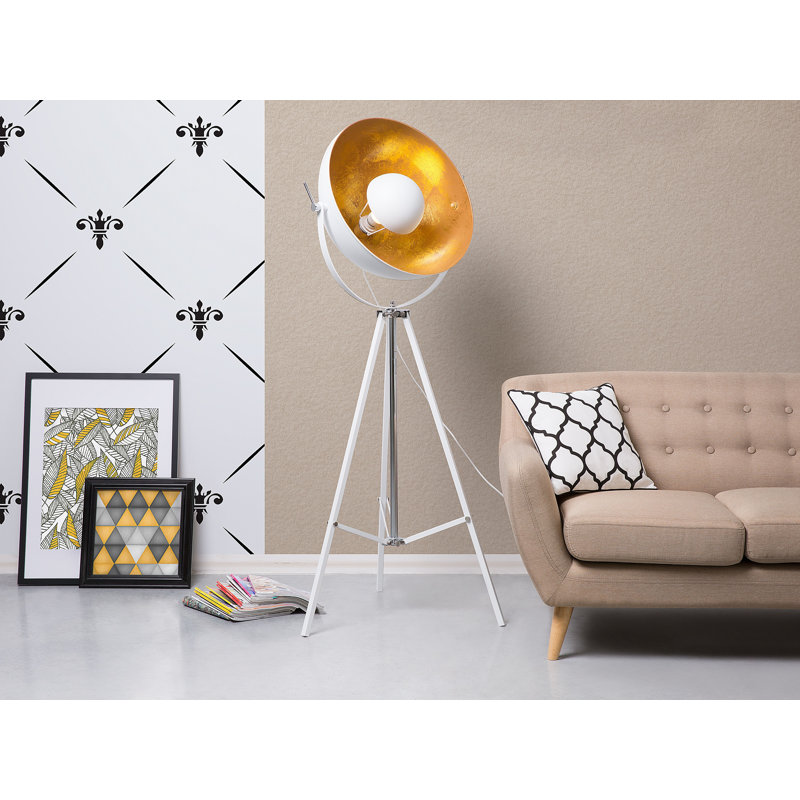 Caringorm 165cm Tripod Floor Lamp, White