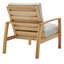 Fauteuil de jardin en bois d'eucalyptus Orlean