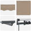 VidaXL PVC-coated polyester Cover Retractable Patio Awning-114390984-114390983