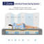 Matelas hybride multicouche de 10 pouces - Conception ergonomique avec mousse à mémoire de forme et ressorts ensachés, sensation de fermeté moyenne, gris-107191278-107191282