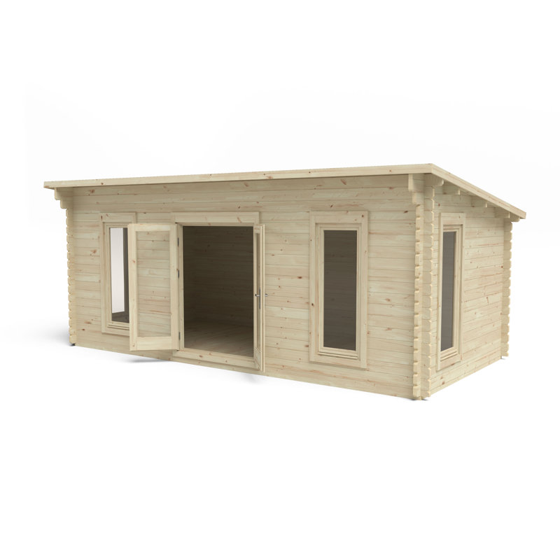 Arley 20 x 11 Ft. Tongue & Groove Log Cabin, Yes
