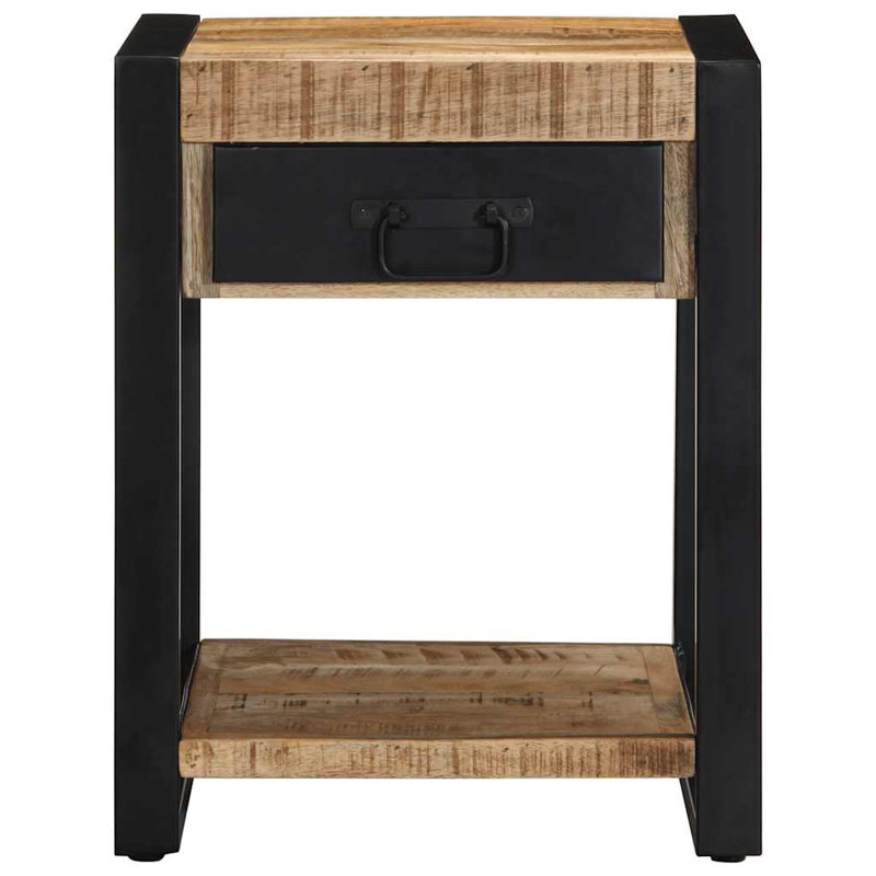 Side Table 40X40x50 Cm Solid Wood Reclaimed, Brown