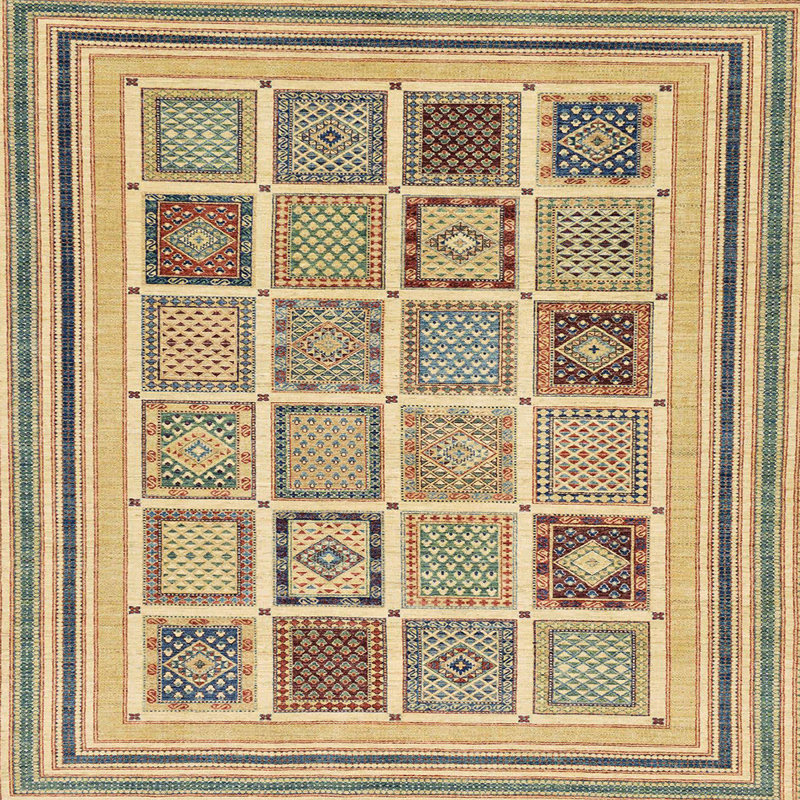 Abstract Indoor Rug, Square 8'