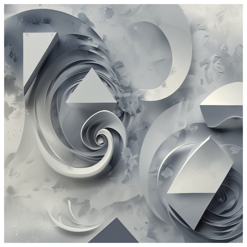 Couvertures à formes géométriques abstraites, L 60 po x H 80 po