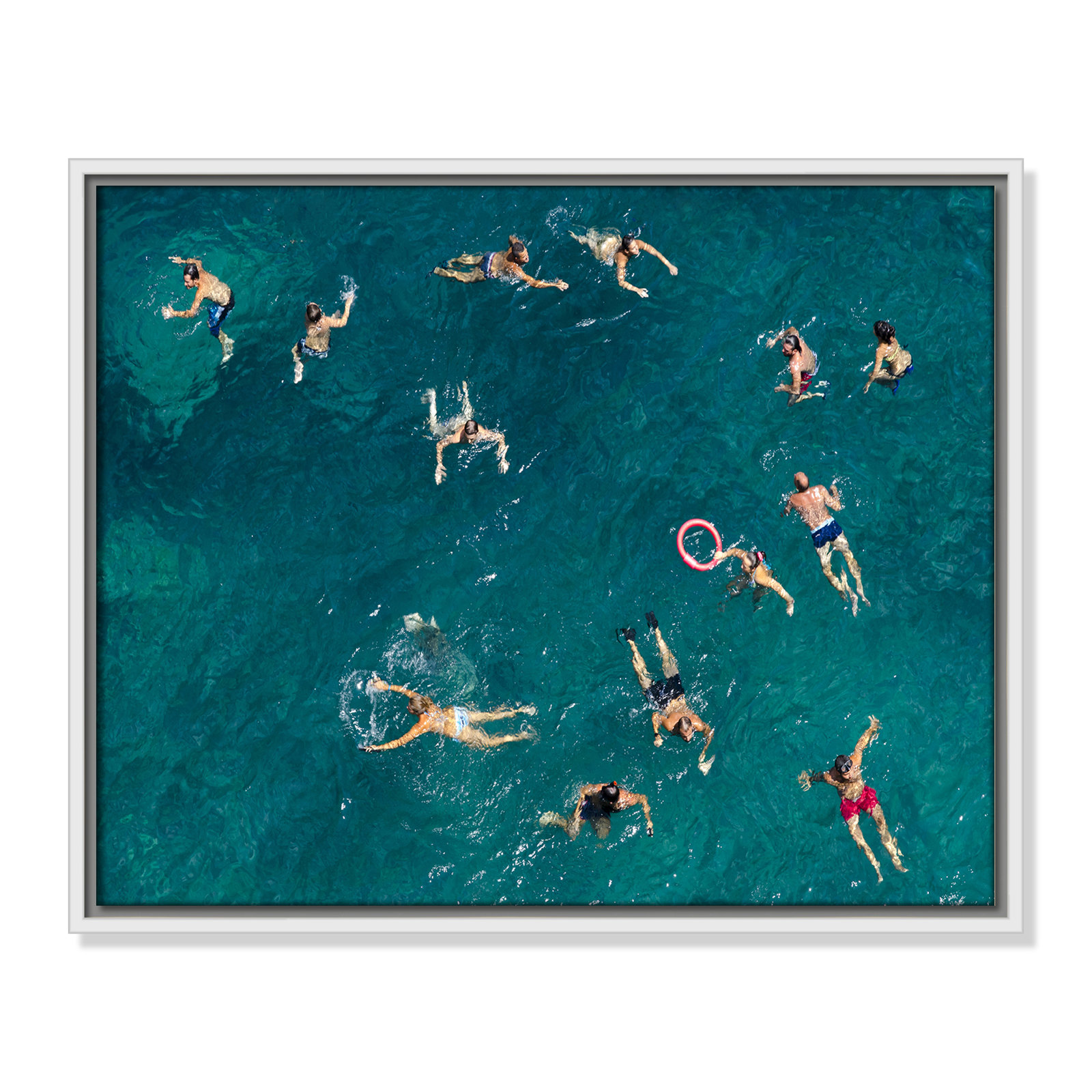 Tonti - Photograph Print, White Framed Canvas, 17.5" H x 21.5" W x 2" D