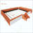 Velvet Upholstered Daybed With Stairs & Gas Lift Storage Ottoman, Contrast Color, Padded Guardrails-1420809610-1420809609