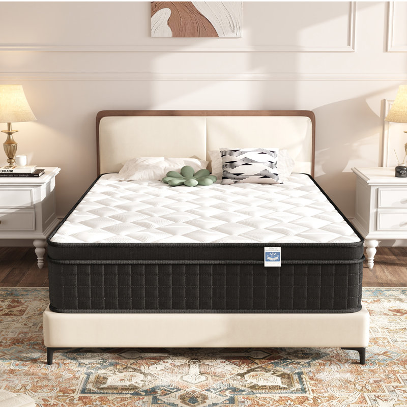 12" Firm-Medium Gel Memory Foam Hybrid Mattresses, CertiPUR-US, OEKO-TEX Certified, Full, 12"