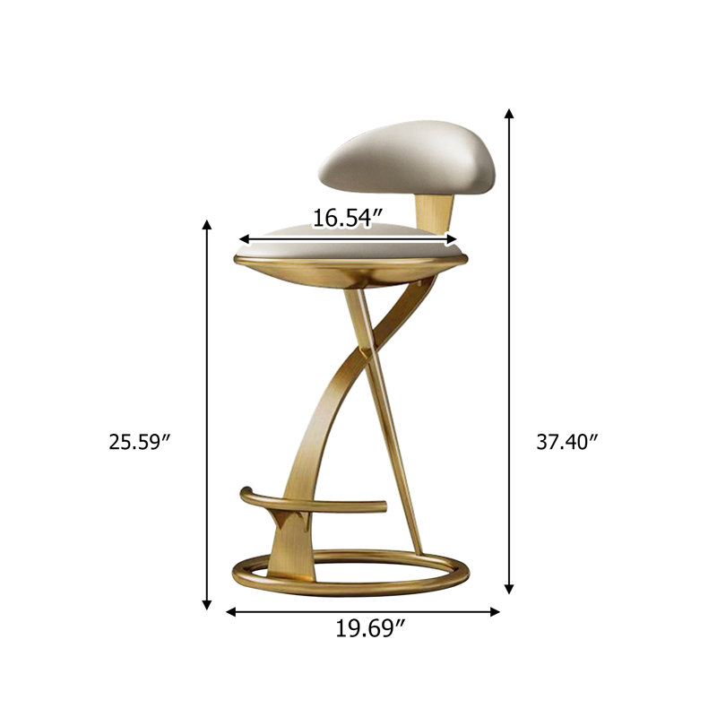 Tabouret de bar Modern, 25.59" H