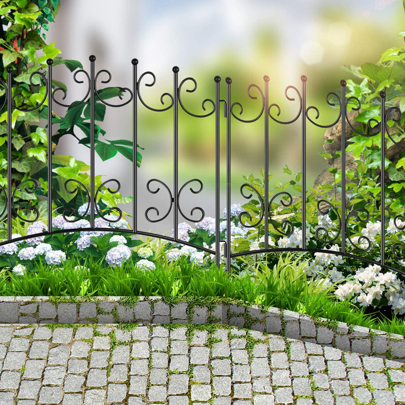 5 panneaux de clôture de jardin décoratifs pour chiens 24 po (H) x 10 pi (L)