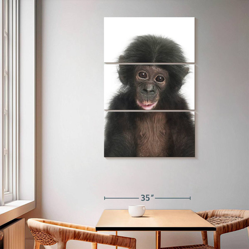Brampt Baby Monkey, 65" H x 42" W