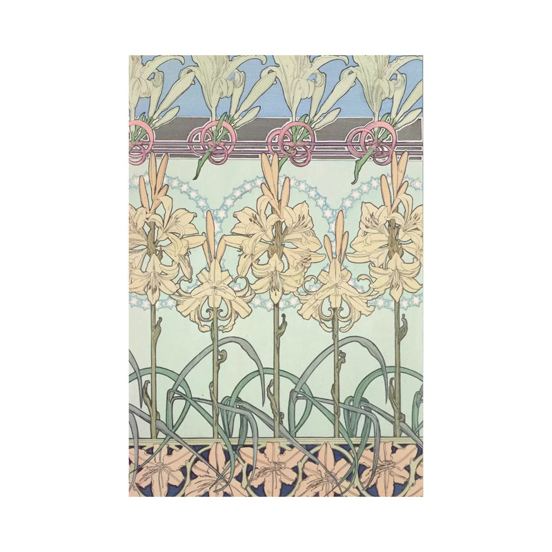 Plate 33 From 'Documents Decoratifs', 1902 by Alphonse Mucha - Wrapped Canvas Painting, 45.72cm H x 30.48cm W x 1.905cm D