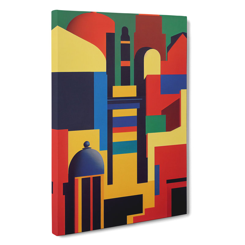 Unique Abstract Architecture No.7 - Wrapped Canvas, 50cm H x 35cm W x 3cm D