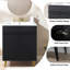 Ensemble de meuble-lavabo simple 24 po noir moderne