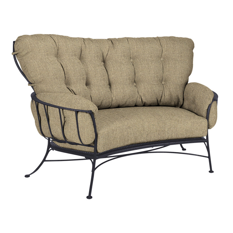 Monterra Outdoor 2 - Seat Loveseat, Graphite, Alcazar Redwood