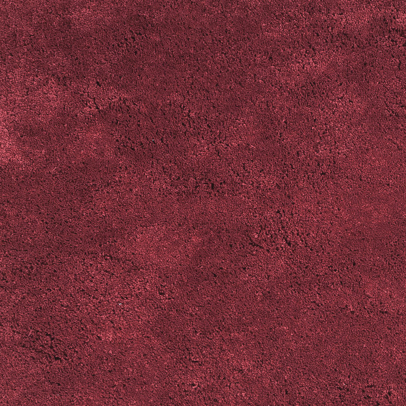 Tapis rouge foncé à poils longs Simoes, Rectangle 2 pi 3 po x 3 pi 9 po
