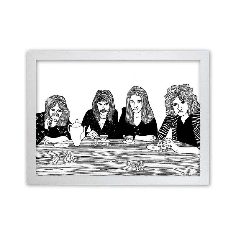 Queen by Carissa Tanton - Print, White Framed, 25cm H x 34cm W x 3cm D