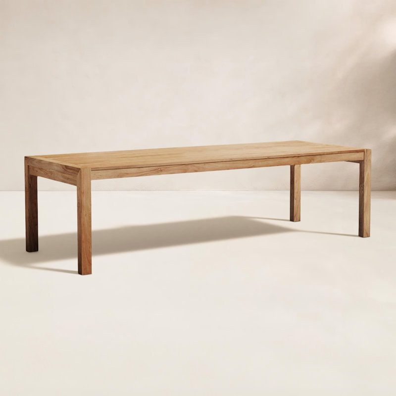 Venice Outdoor Teak Dining Table, 38" W x 102" L x 29" H