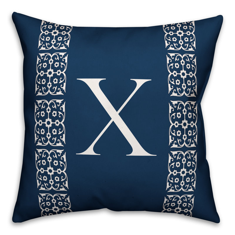 Reversible Throw Pillow, X