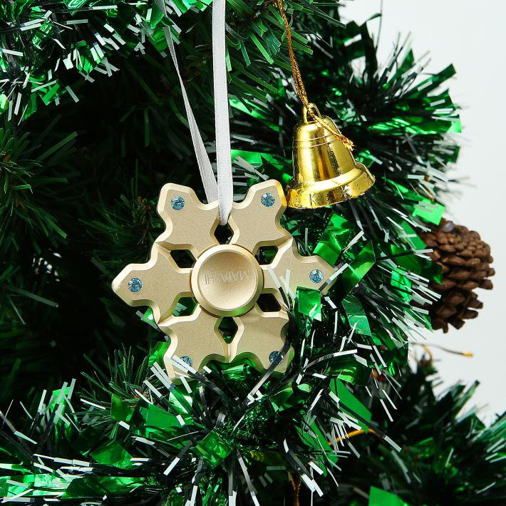 Ornement en flocon de neige christmas tree, Or