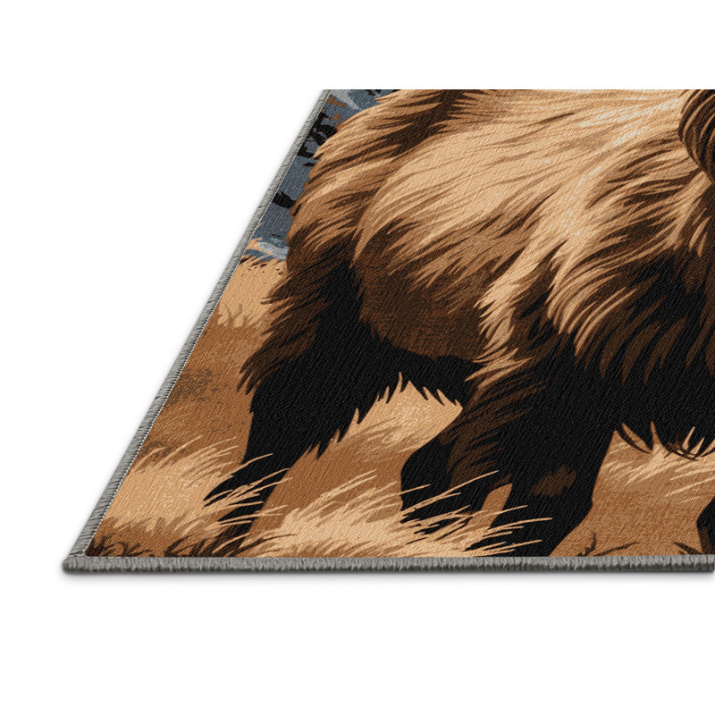  Tapis lavable Himalayan Tahr, Rectangulaire 2 pi x 3 pi