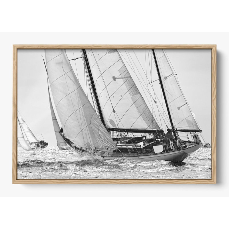 «Northward Winds», Reproduction encadrée d'une seule photo sans pass, Bois naturel, H 20 po x l 26 po